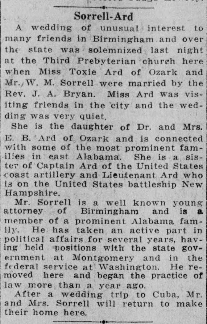 Toxie Ard-W.M. Sorrell